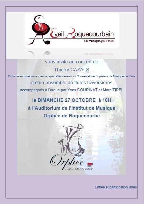 affiche concert 3 journées de la flute