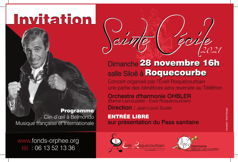 invitation roquecourbe ste cecile 2021