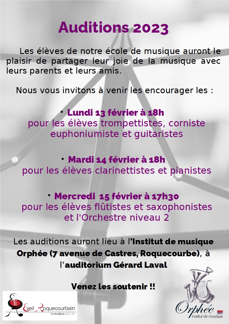 affiche auditions 2023 version 2