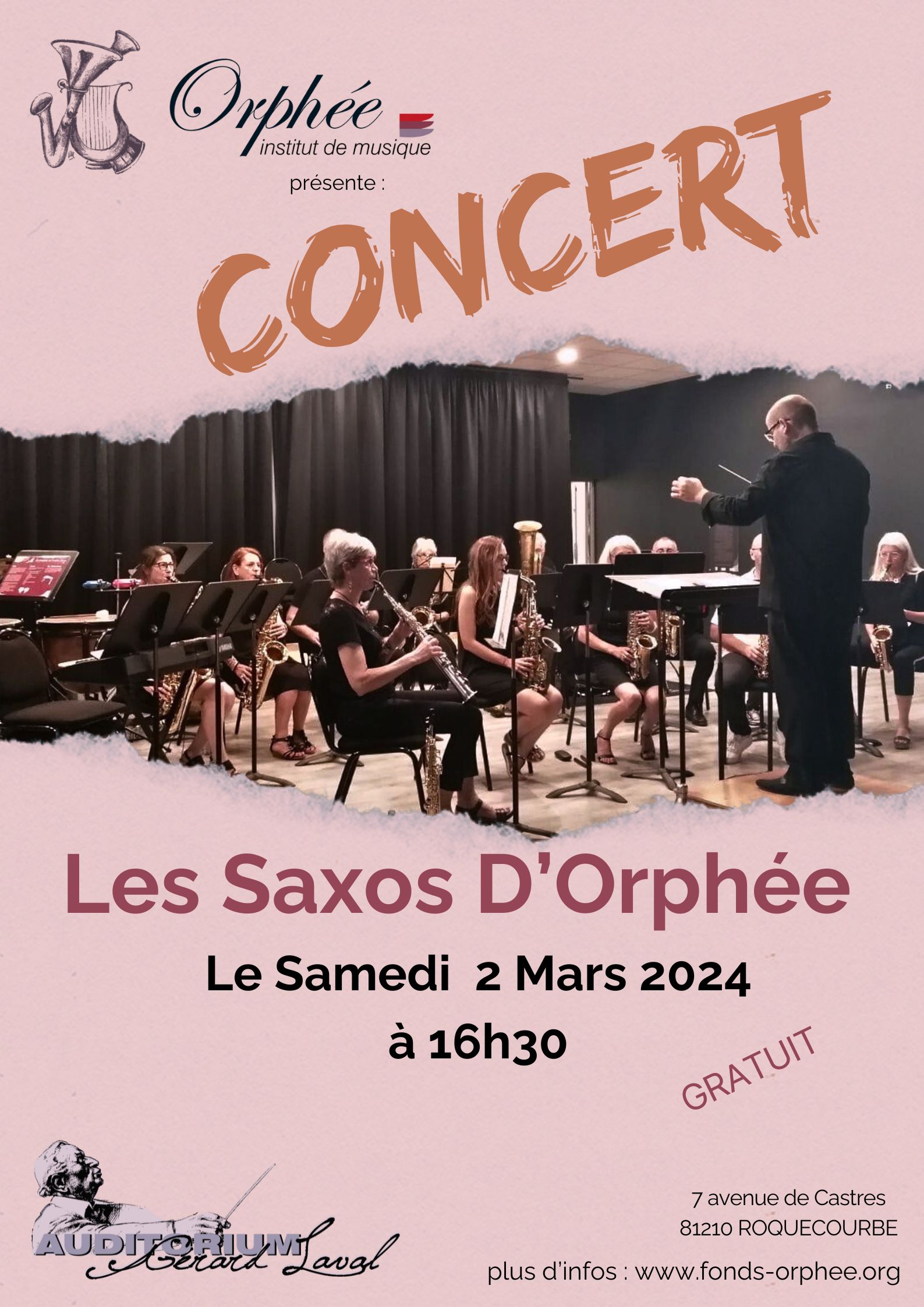 Les saxos dOrphée affiche